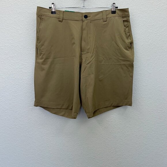 Banana Republic Khaki Performance Stretch Shorts w Pockets Mens size 38 NEW - Picture 1 of 5